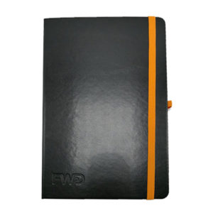 BMG1250 Leather Notebook with Strap Pen Holder