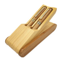 BMG1348 Bamboo Pen and Pencil Set